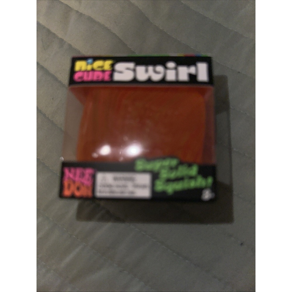 Nice Cube Swirl Super Solid Squish Tactile Orange Ages 8-11 Years